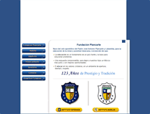 Tablet Screenshot of fundacionplancarte.edu.mx